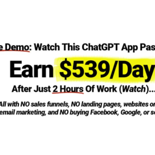 Live Demo: Watch This ChatGPT App Passively Earn $539/Day After Just 2 Hours Of Work!