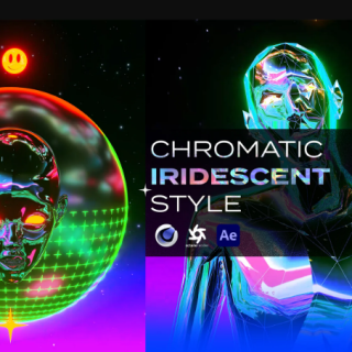 3D Chromatic Iridescent Animation Style in Cinema4D Octane Rende