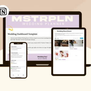 Notion Wedding Planner Dashboard