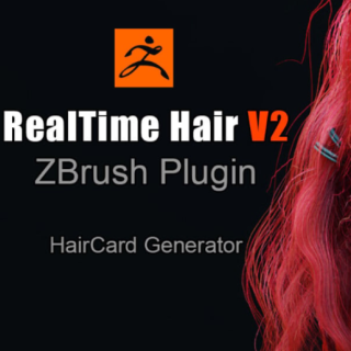 Real-time Hair V2 ZBrush Plugin