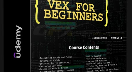 Udemy – Houdini VEX Programming for Beginners