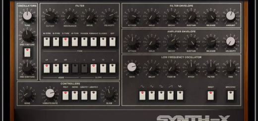 IK Multimedia Syntronik 2 Synth-X Sound Content