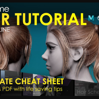 Real-Time Hair Tutorial by xeoxun