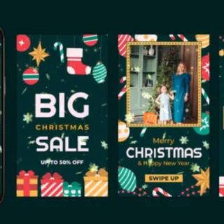 Videohive Merry Christmas Instagram Stories 55664894