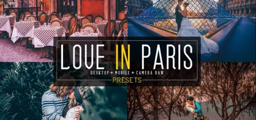 CreativeMarket – 20 Love In Paris LR+DNG+ACR Presets – 4213317