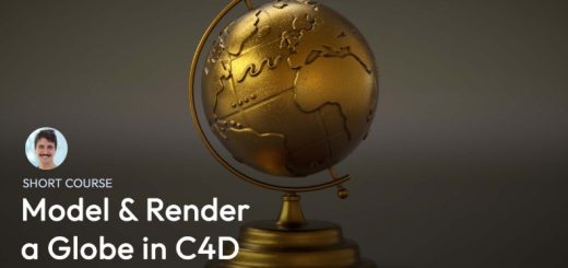 Patata School – Model & Render a Globe in C4D